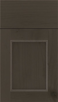 Lexington Alder recessed panel cabinet door in Thunder with Pewter glaze
