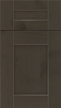Pearson 5pc Alder flat panel cabinet door in Thunder with Pewter glaze
