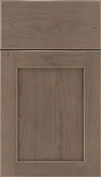 Templeton Cherry recessed panel cabinet door in Winter